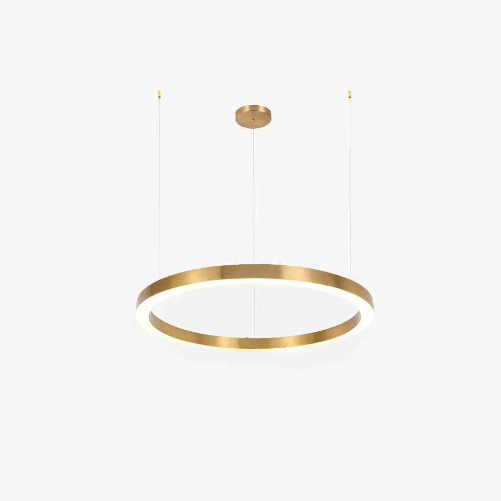 Multi Ring Led Gylden Lysekrone