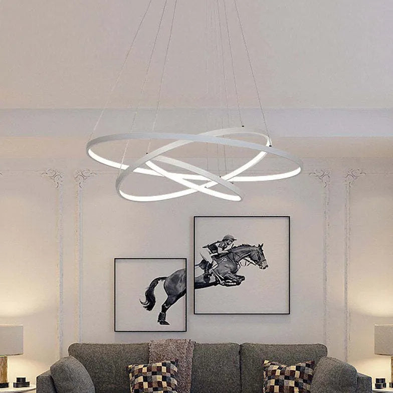 Brun Design Aluminium Led Ring Pendel