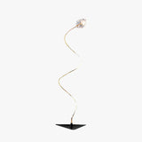 Glaskugle Blomsterdesign Udendørs Halo Elegant Gulvlampe