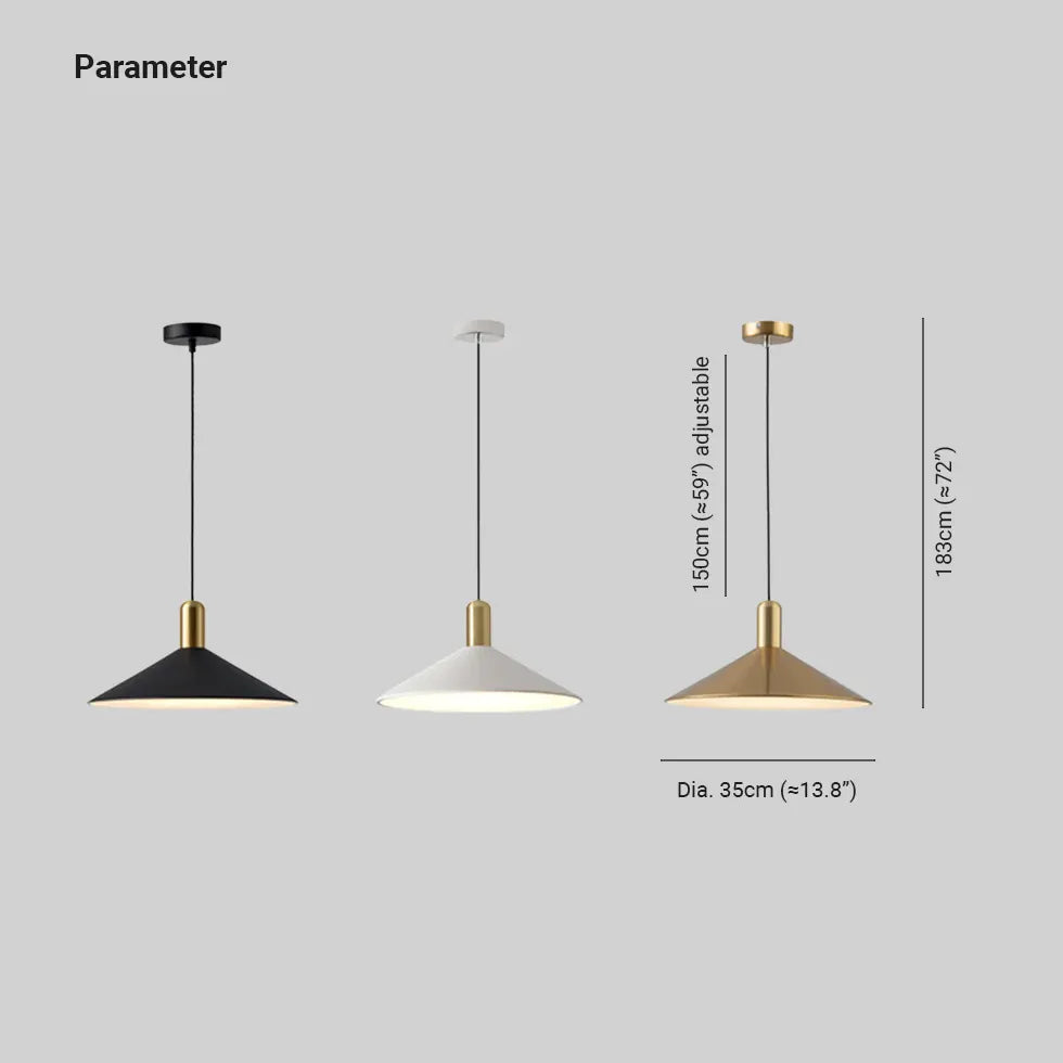 Tilspidset Hvid Retro Industriel Lysekrone I Metal
