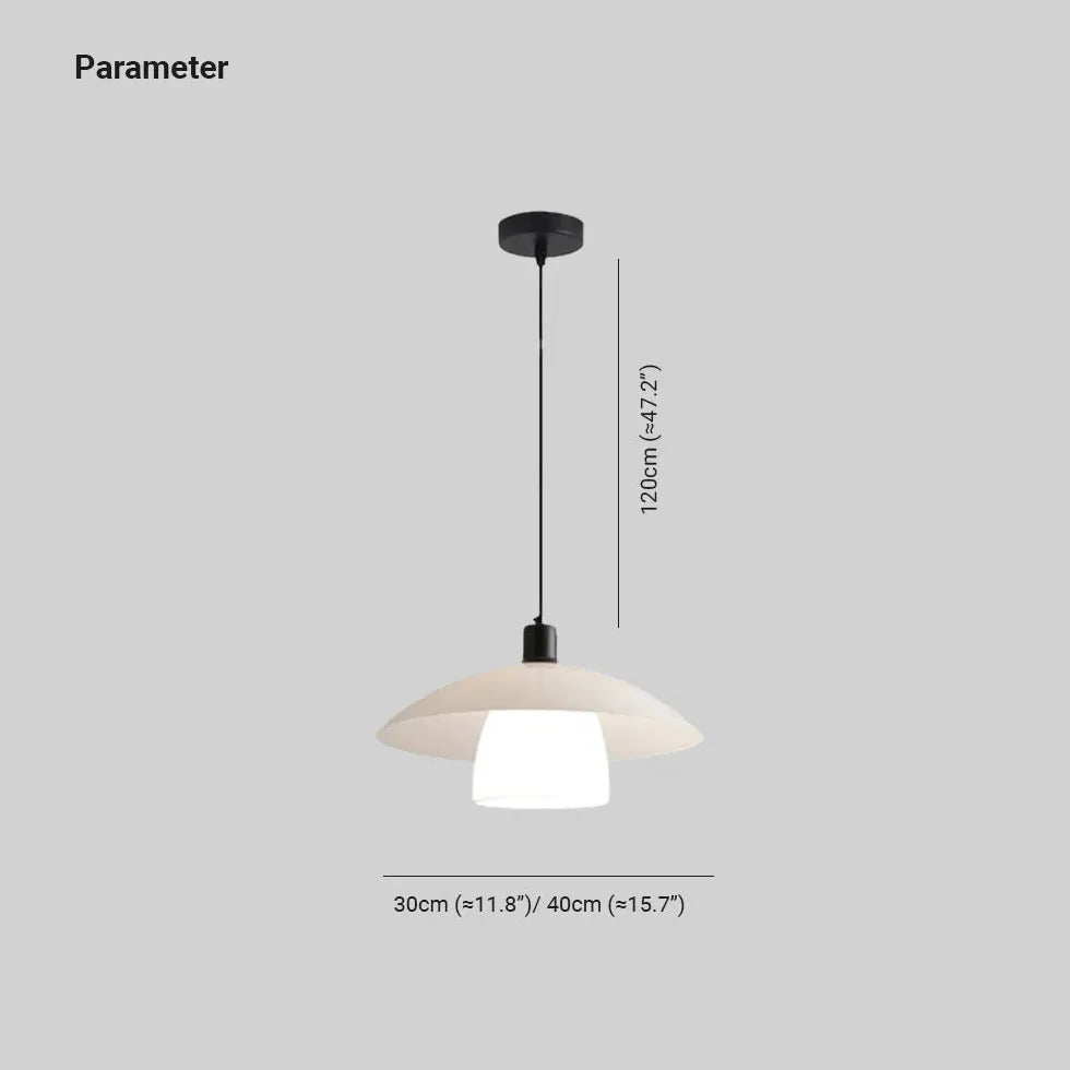 Paraply Dobbelt Lag Hvid Led Glas Lysekrone