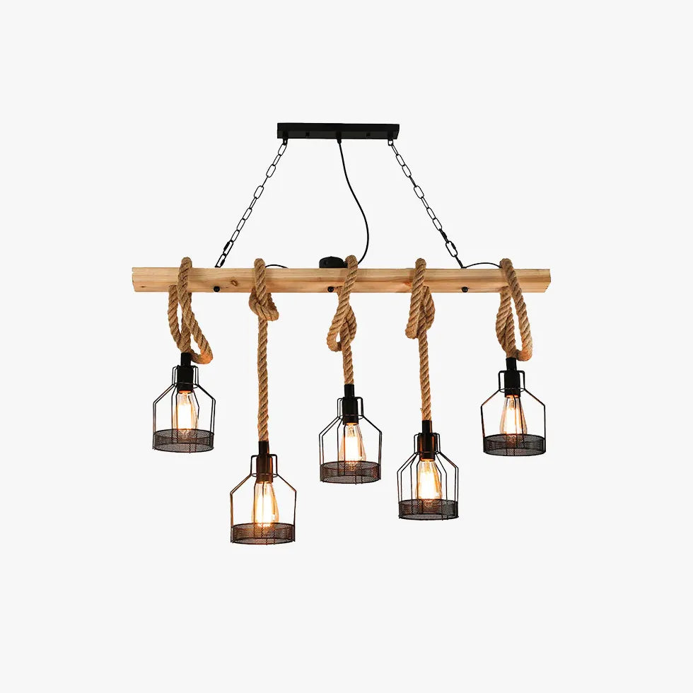 Reb Lineær Led Glas Pære Lysekrone