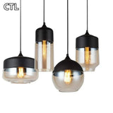Nordisk Moderne Geometrisk Transparent Glas Lysekrone