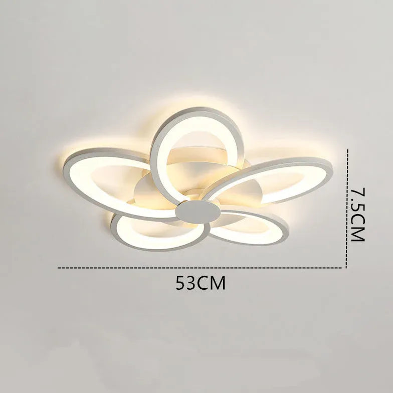 Blomsterform Moderne Hvid Soveværelse Design Loftslampe