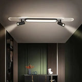 Enkel Justerbar Sort Led Oval Entréloftslampe