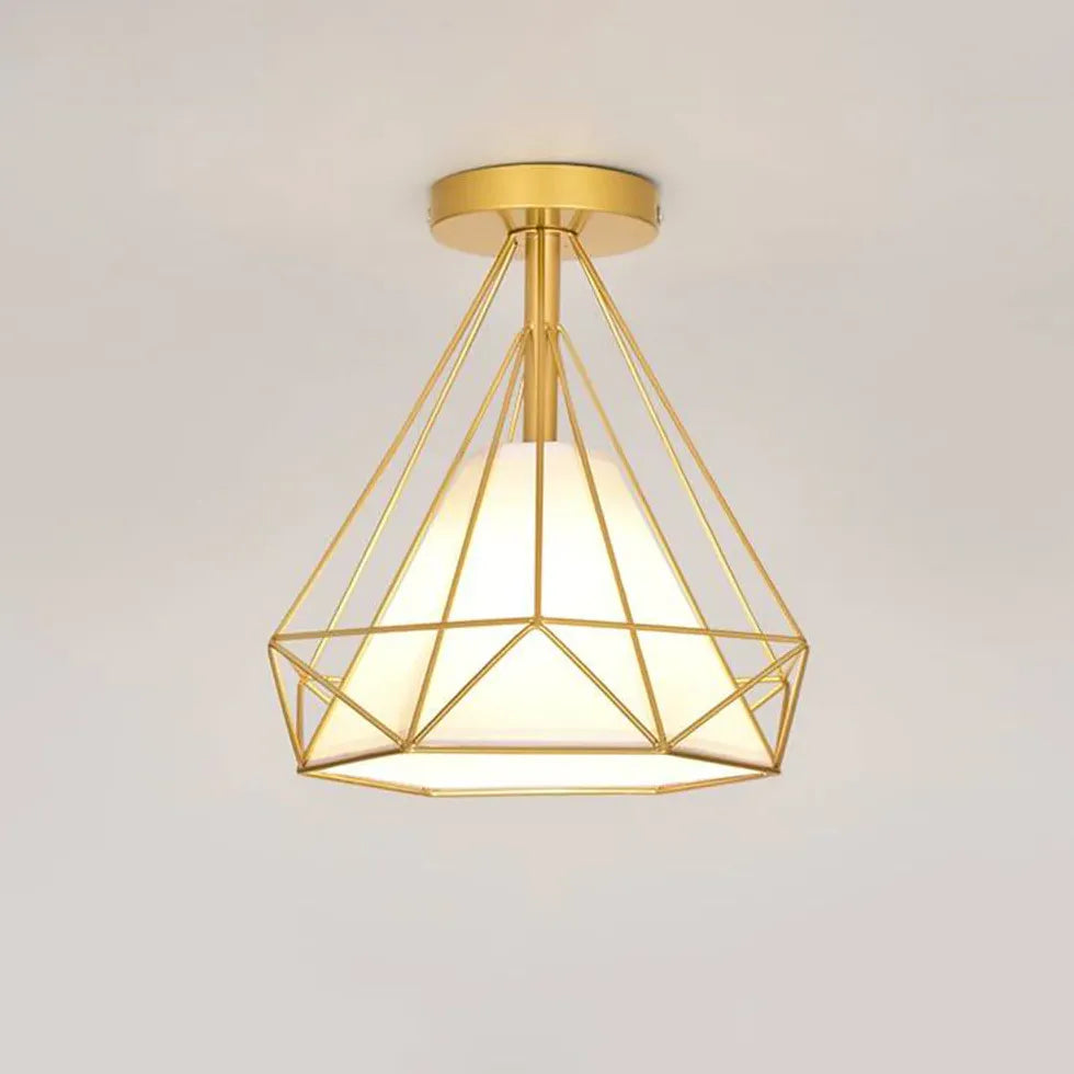 Industriel Stil Geometrisk Moderne Forsænket Diamant Loftslampe