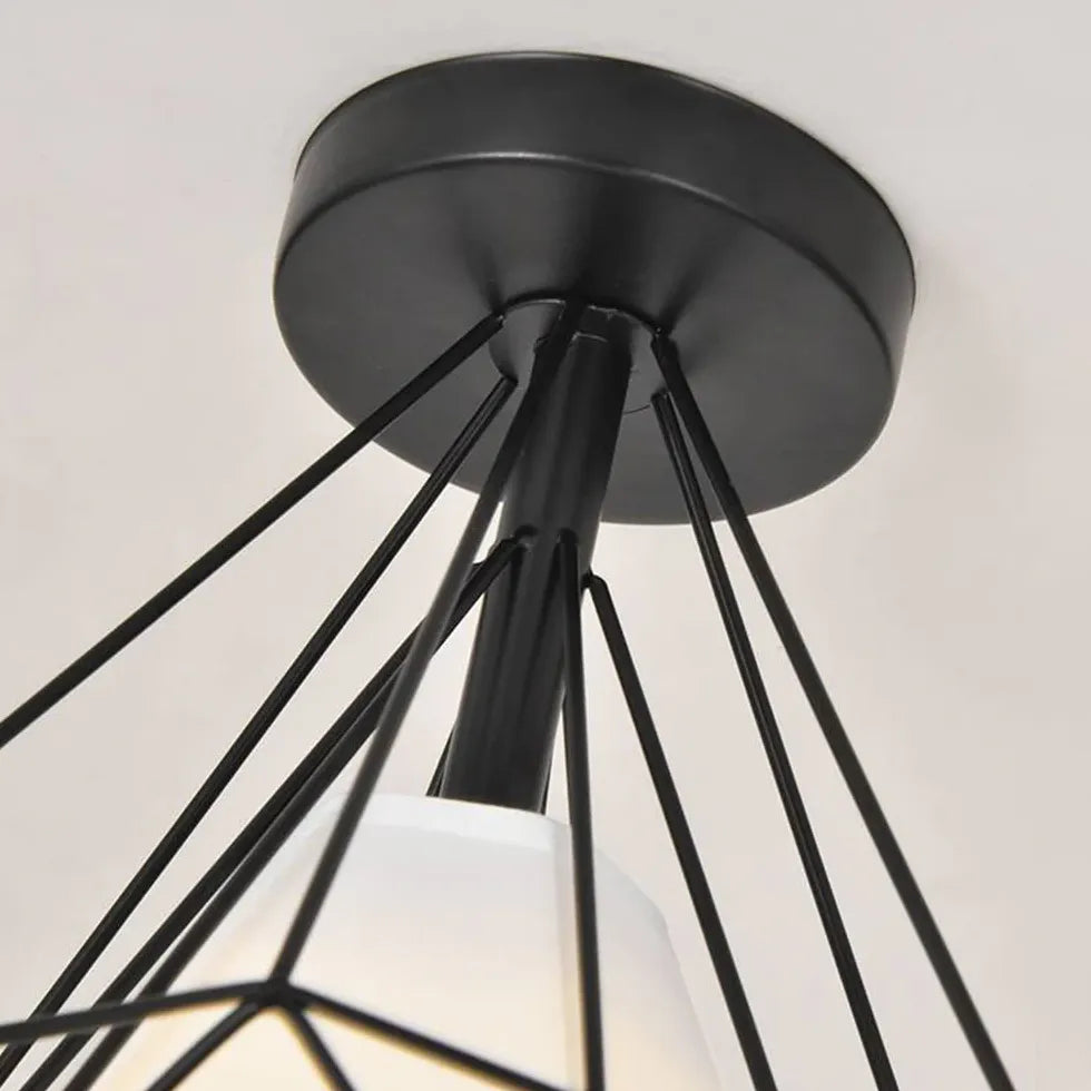 Industriel Stil Geometrisk Moderne Forsænket Diamant Loftslampe