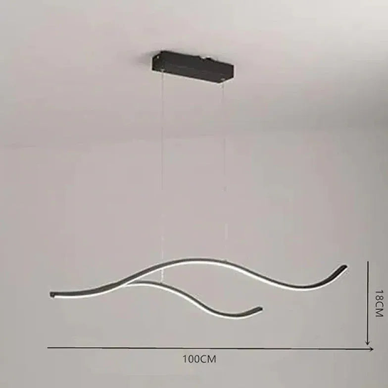 Hyperbolsk Spisebord Enkel Trægren Lysekrone