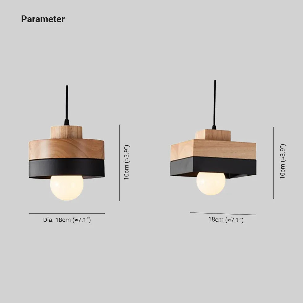 Geometrisk Metal Trækorn Led Pendel