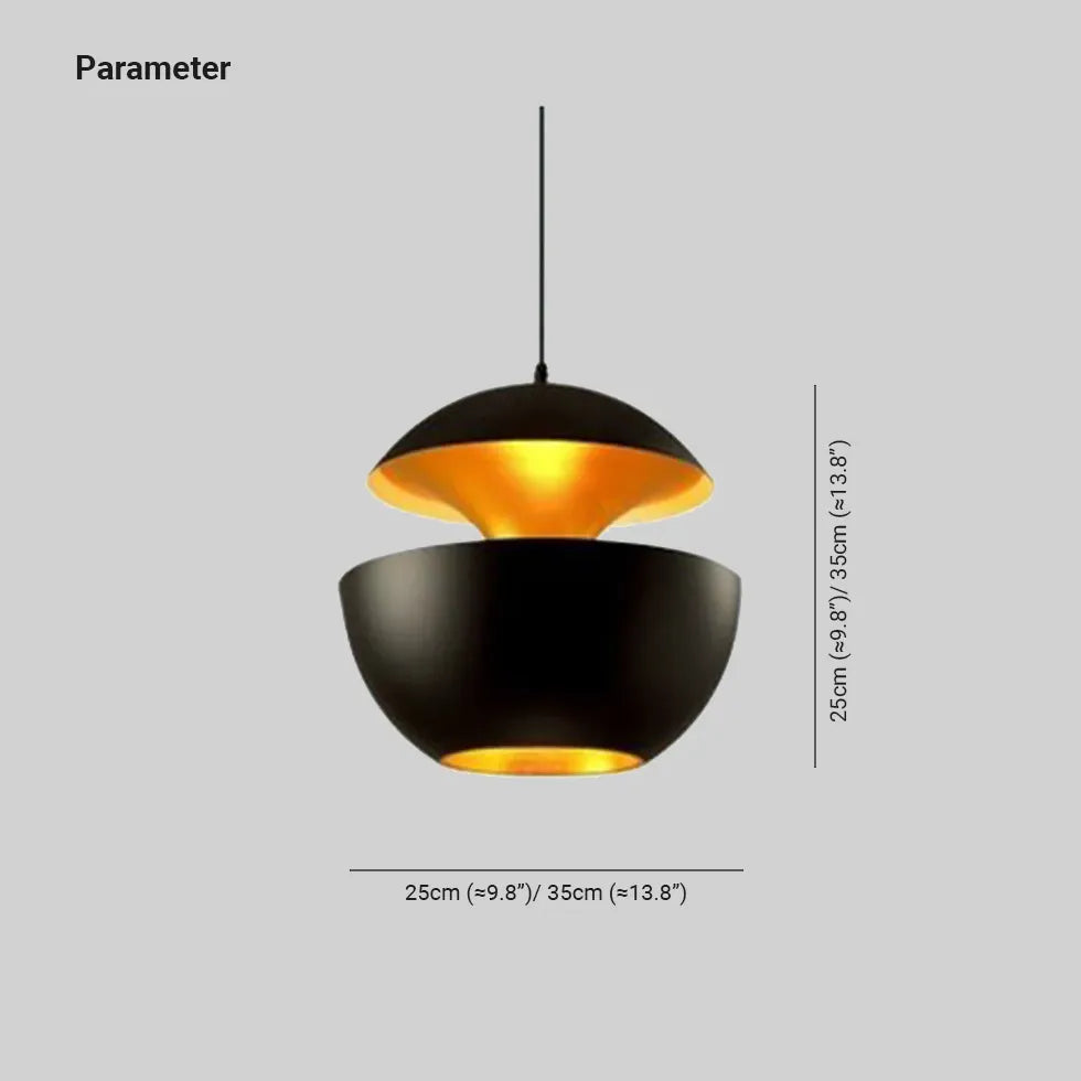 Gennemsigtig Rund Led-Lysekrone I Retroglas