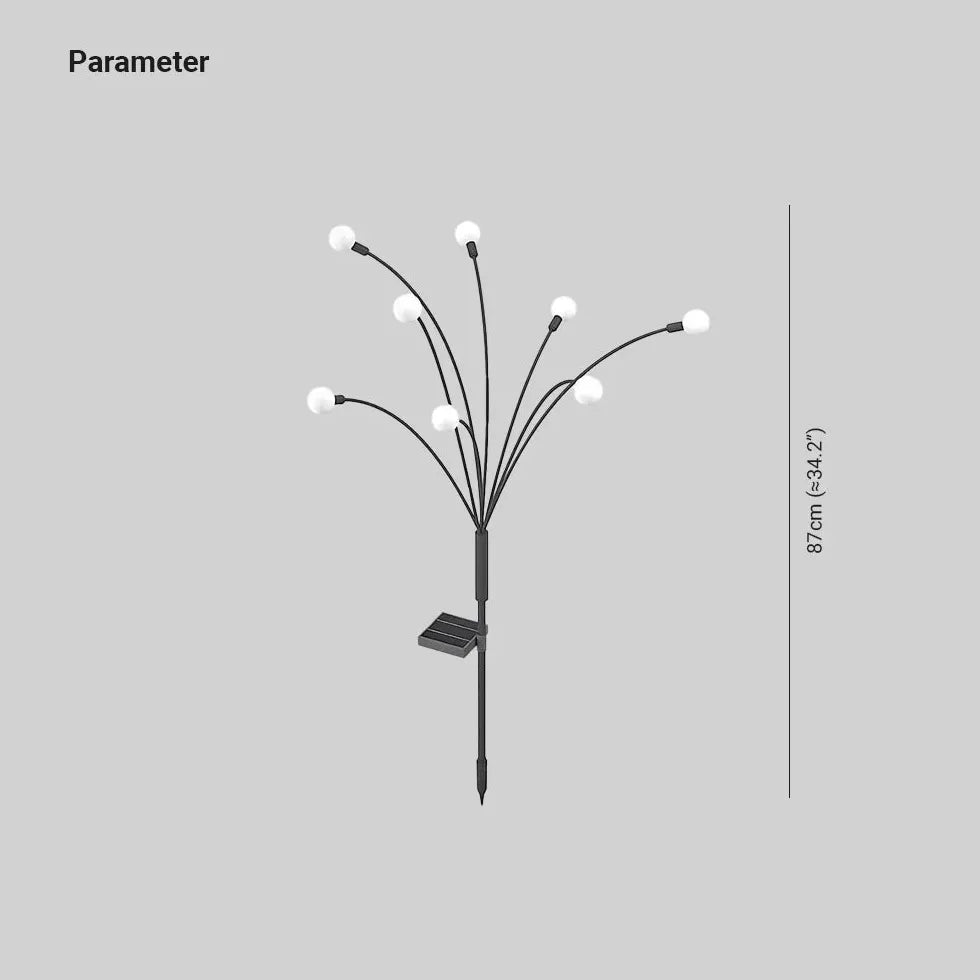 Glødorm-Lampe Solcelledrevet Led Gadelampe Dekoration