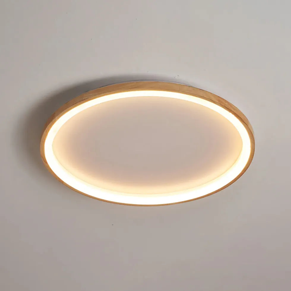 Depression Neutral Moderne Træ Flush Ceiling Lights