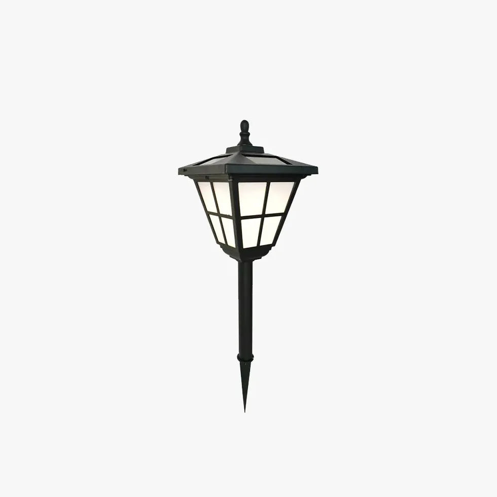 Classic Black Greening Solar Outdoor Post Light