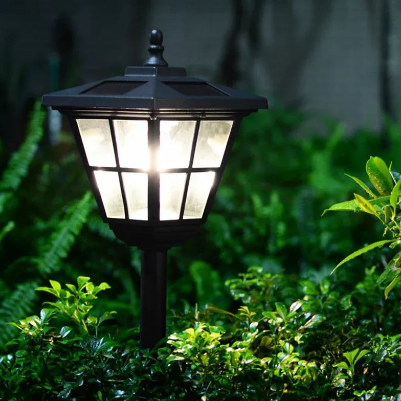 Classic Black Greening Solar Outdoor Post Light