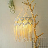 Fabric Woven Halogen Floor Lamp Art Deco