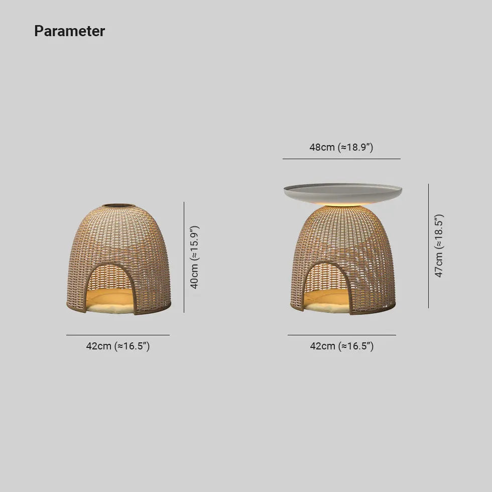 Led Udendørs Terrasse Gulvlampe Bambus