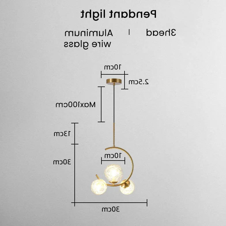 Halvbuet Glaskugle Halo Medium Opal Lysekrone