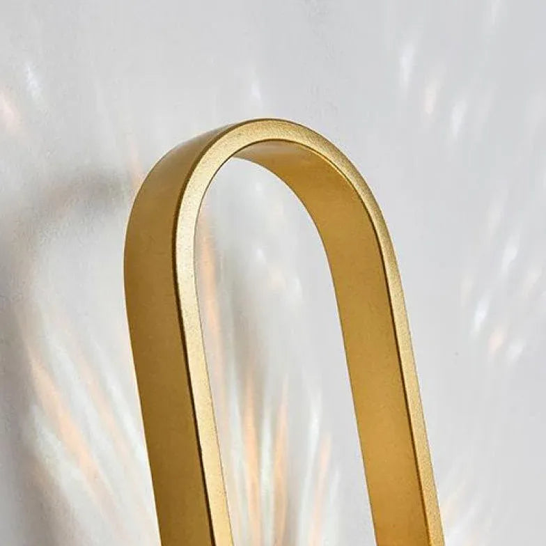 Golden Oval Kugle Frosted Moderne Led Væglampe