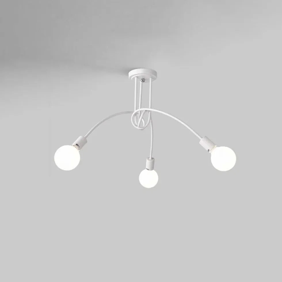 Hvid Multi-Light Led Lysekrone