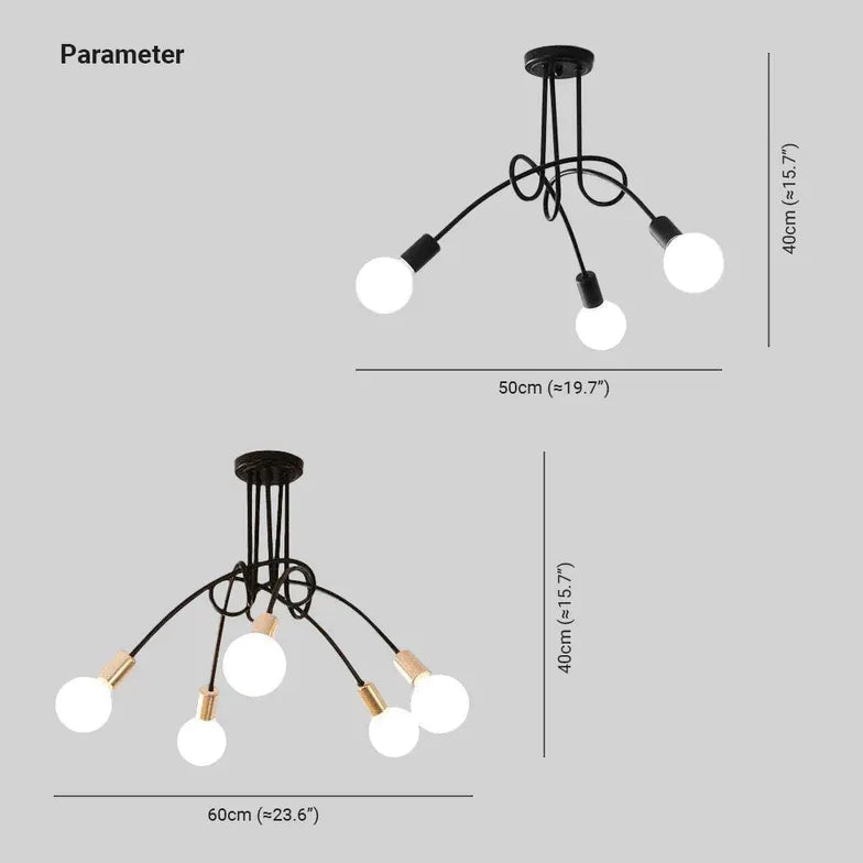 Hvid Multi-Light Led Lysekrone